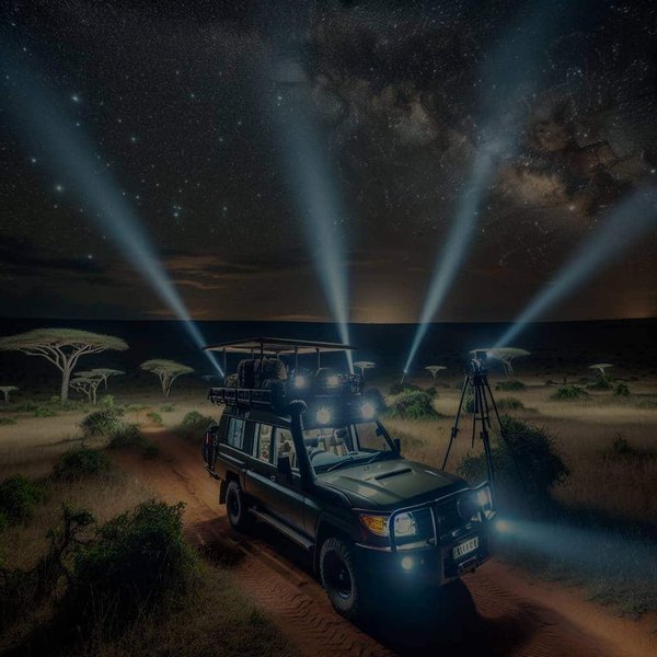 Quelles installations pour un safari nocturne réussi dans la réserve de Maasai Mara au Kenya ?