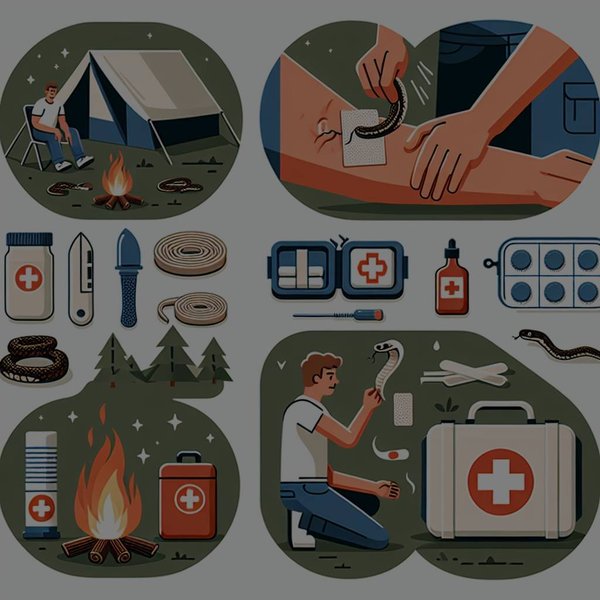 Quelles sont les méthodes pour gérer une morsure de serpent en camping reculé?