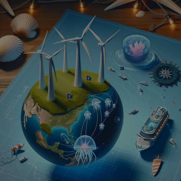 Comment organiser une croisière qui inclut des visites de sites éoliens et de fermes marines?